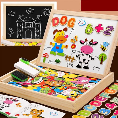 Artiblox – 2-In-1 Montessori Drawing Board With Magnetic Board & Chalkboard For Children 10592540918024-1