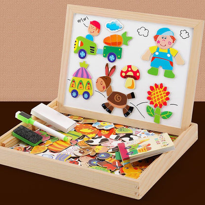 Artiblox – 2-In-1 Montessori Drawing Board With Magnetic Board & Chalkboard For Children 10592540918024-1