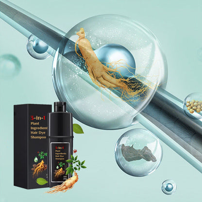 Natural Black Herbal Hair Dye Shampoo - Nourishing And Gentle Formula 14906060079430-1