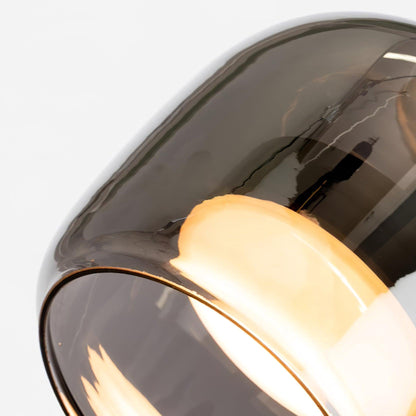 Modern Glass and Metal Pendant Light – Adjustable Chain Ceiling Fixture 10207256084819-1