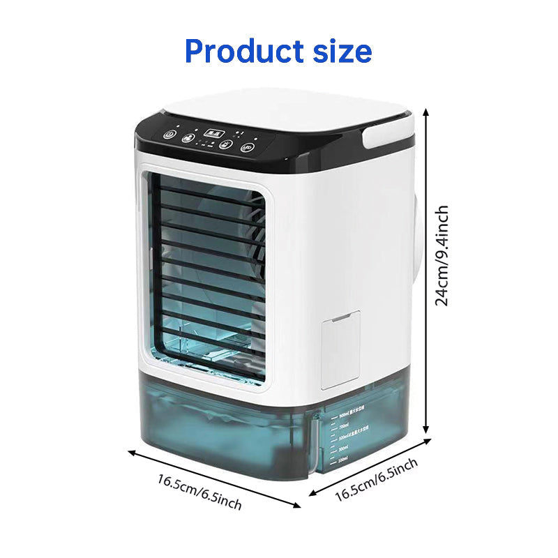 3-speed Portable Mini Air Cooler (900ML Tank) - Fan & Humidifier. For Bedroom/Office. 9020008235228-1