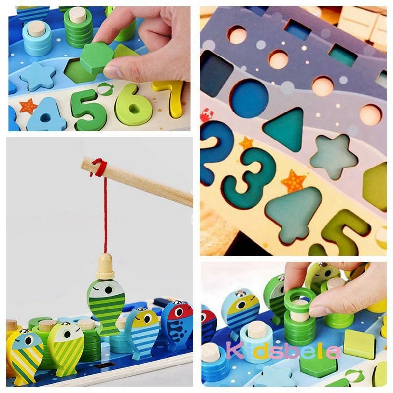 Smartfish – Educational Montessori Puzzle Board For Counting & Matching 10593607942408-1
