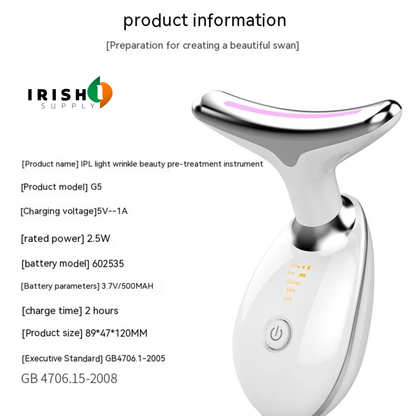 Anti-Aging Facial Device with LED Light, Warmth & Vibration 8073736388891-1