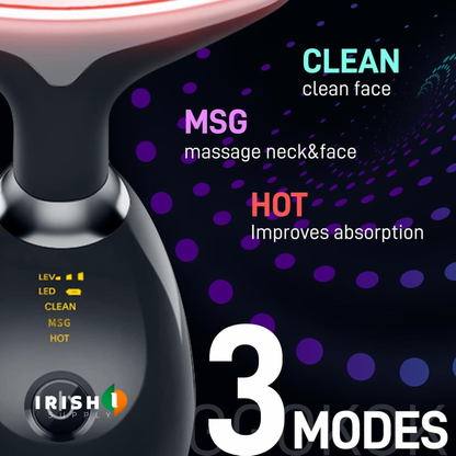 Anti-Aging Facial Device with LED Light, Warmth & Vibration 8073736388891-1