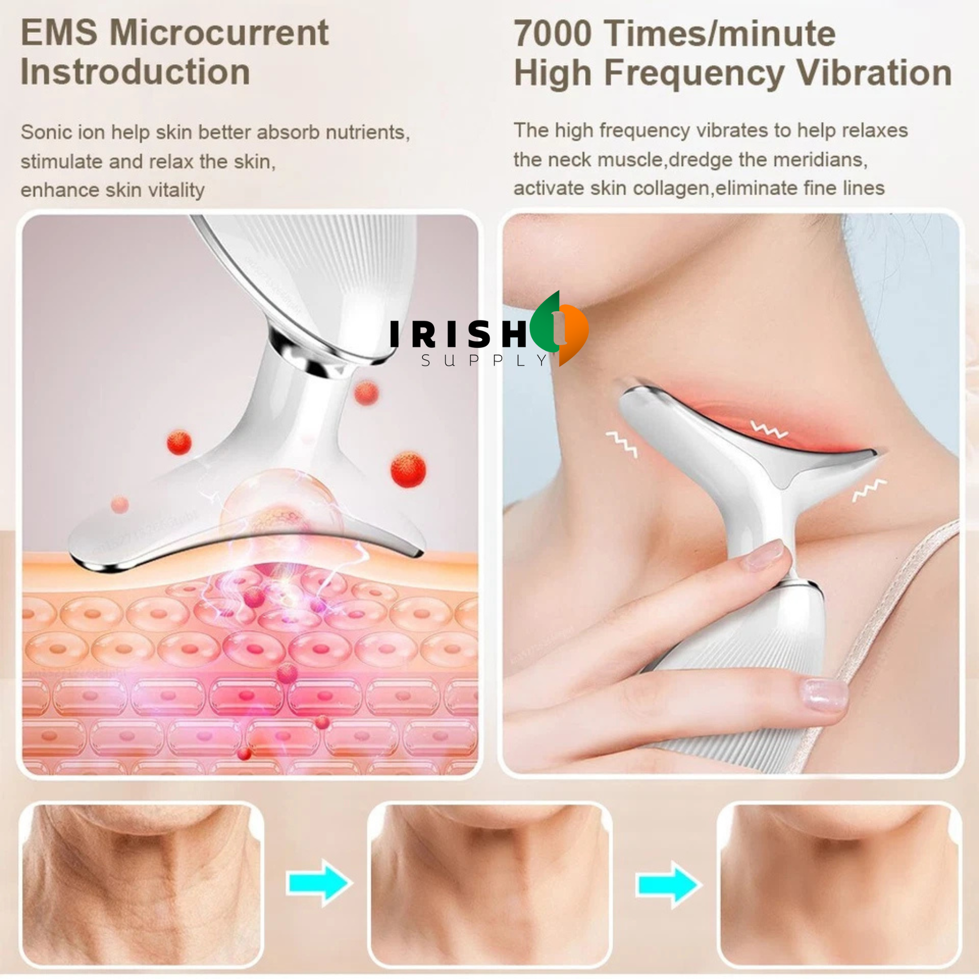 Anti-Aging Facial Device with LED Light, Warmth & Vibration 8073736388891-1