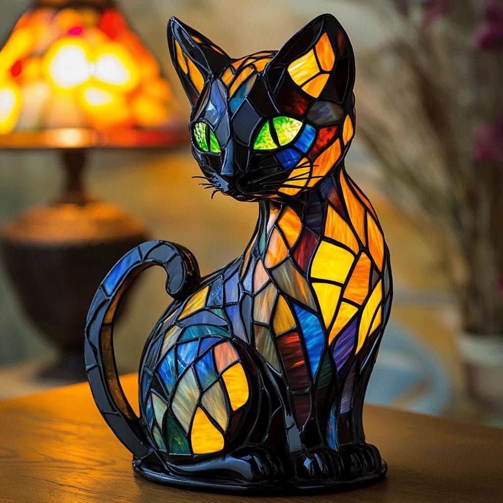 Playful Led Cat Night Light With Soft Ambient Glow 10538118840584-1