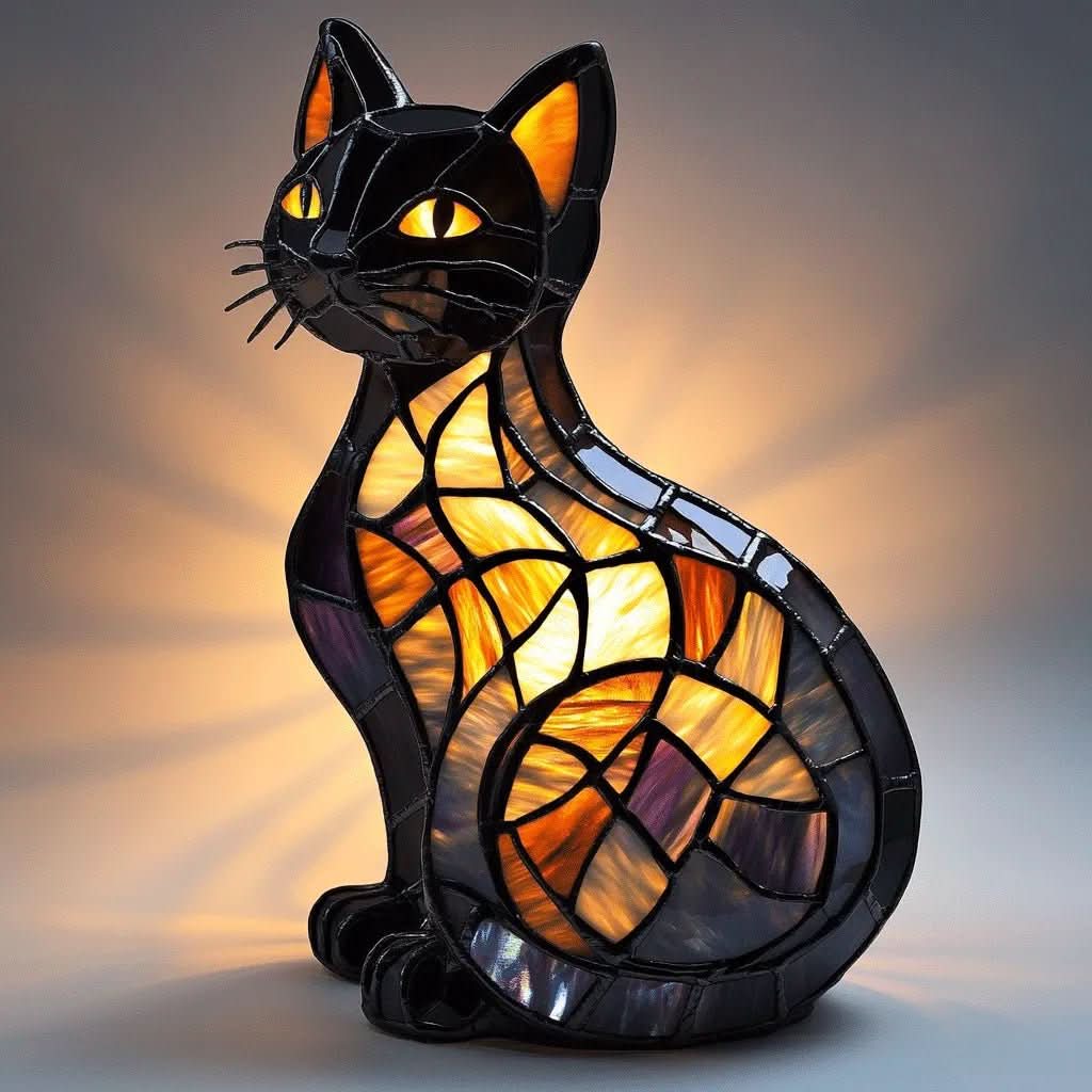 Playful Led Cat Night Light With Soft Ambient Glow 10538118840584-1
