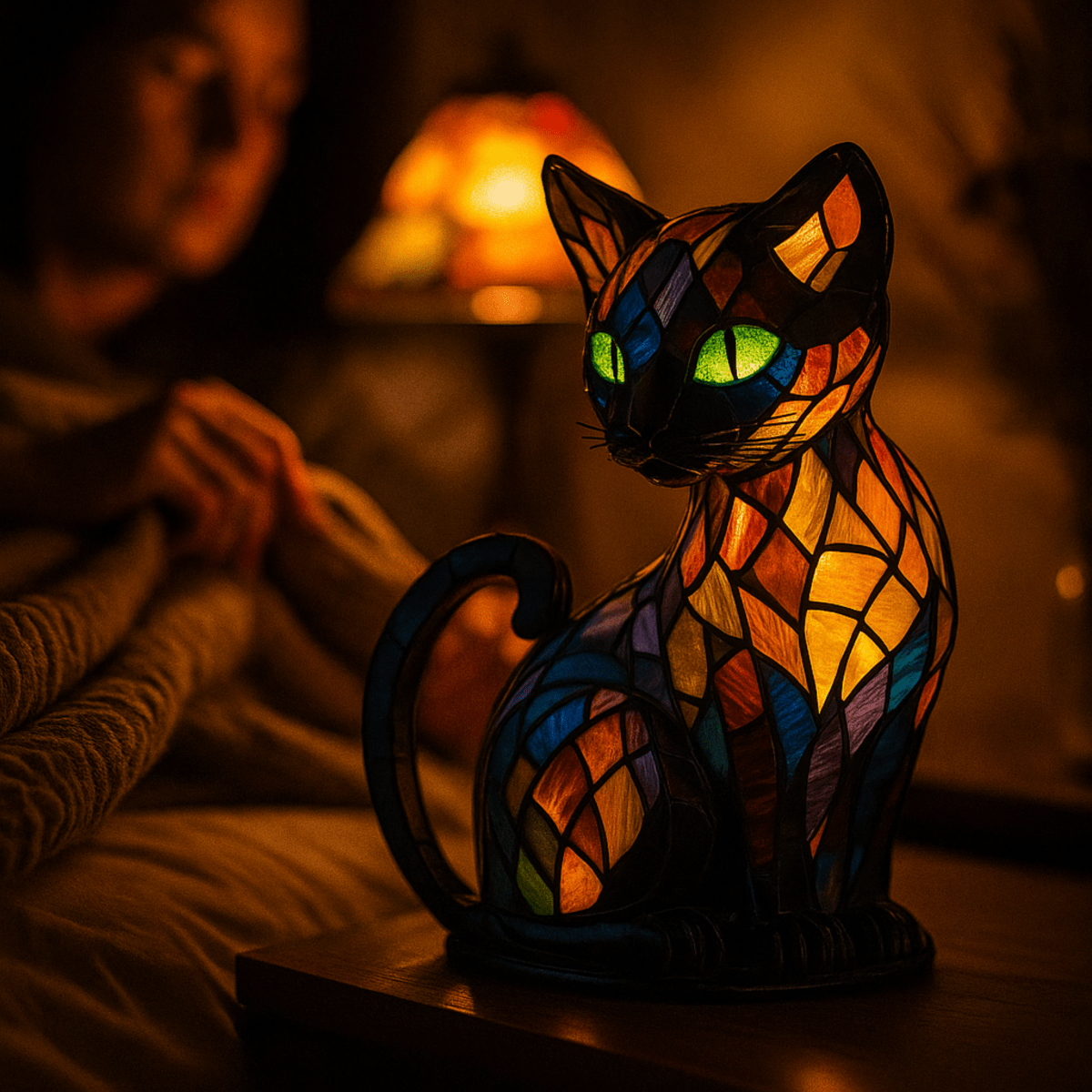 Playful Led Cat Night Light With Soft Ambient Glow 10538118840584-1