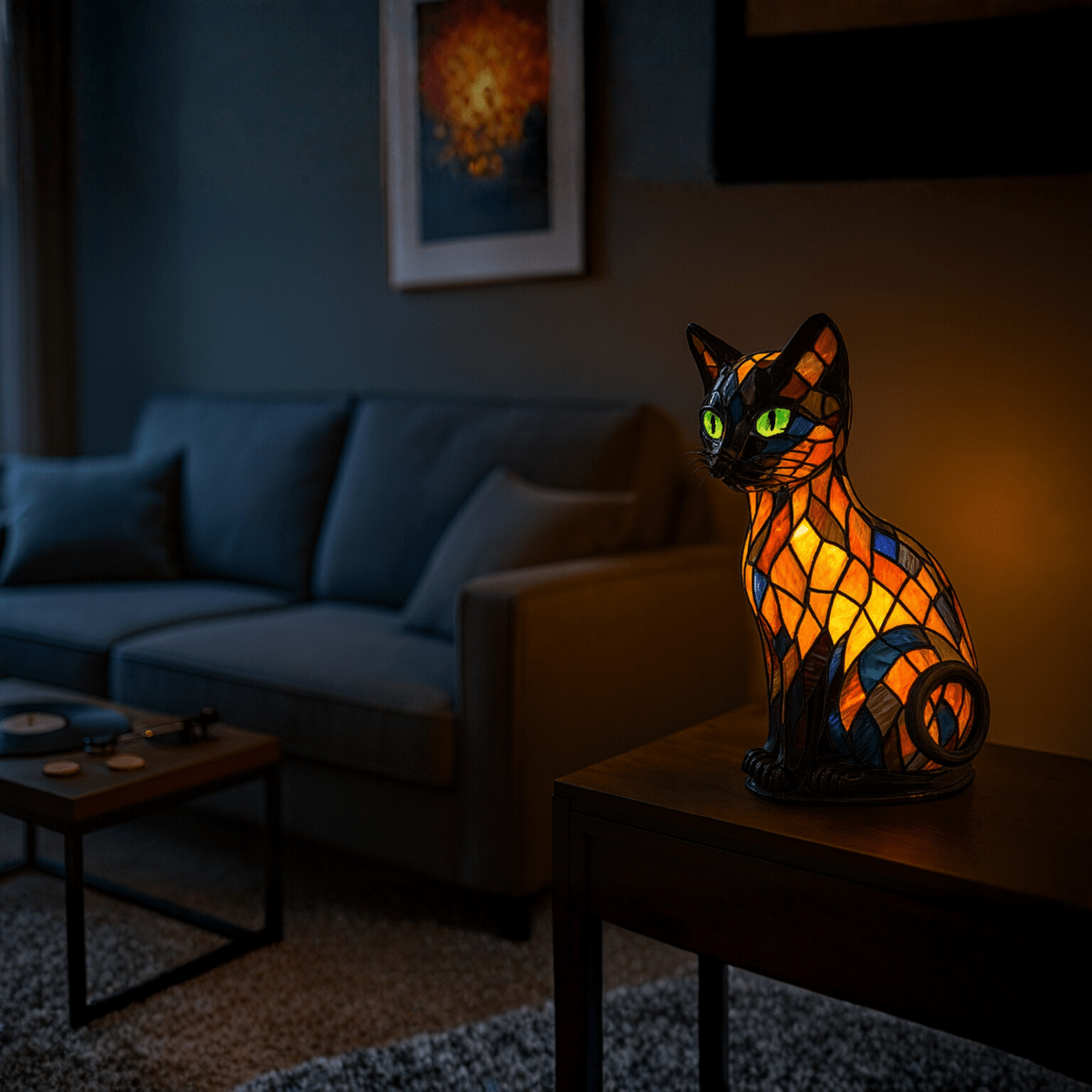 Playful Led Cat Night Light With Soft Ambient Glow 10538118840584-1