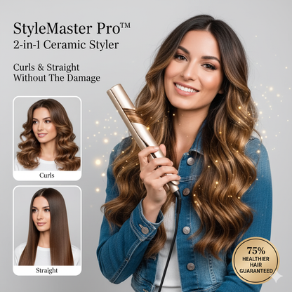 Perfect Curls Or Sleek Straight — All In One Tool! 10457338511706-1