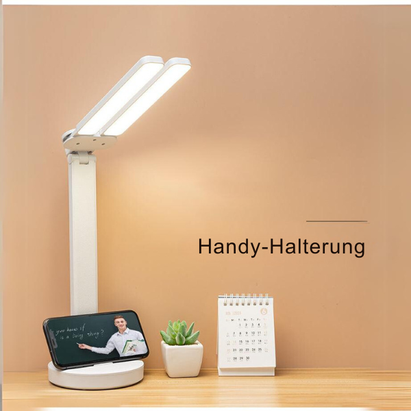 Dual-Head Dimmable Led Desk Lamp With 180° Rotation, Usb Rechargeable 14902375121222-1