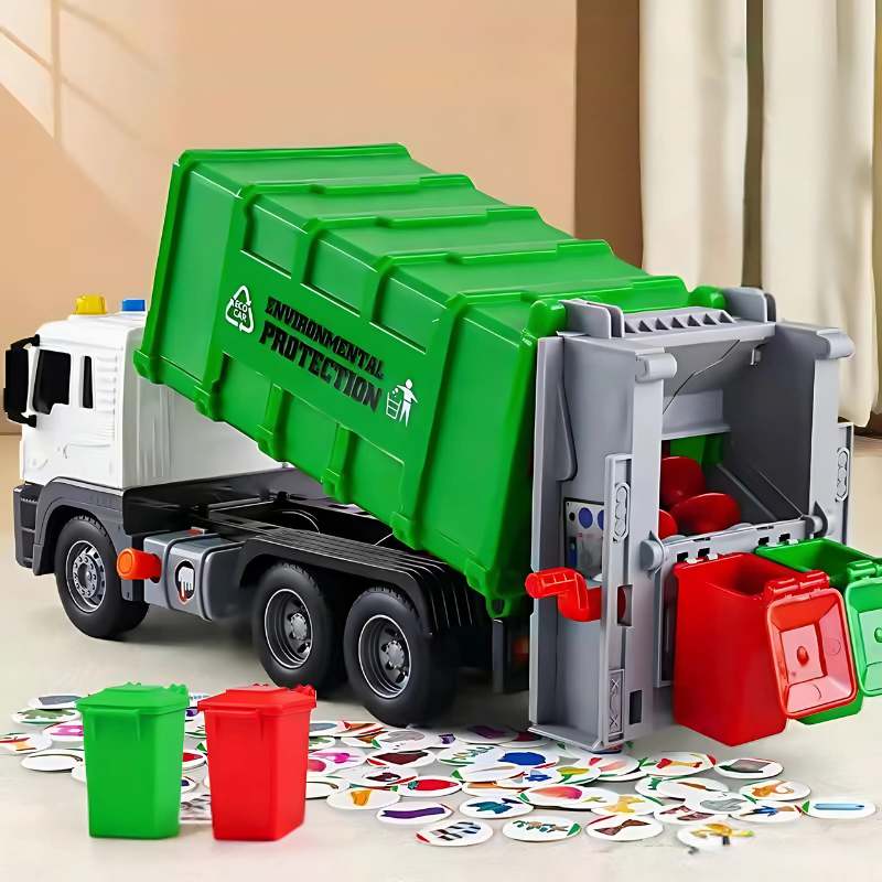 Educational Interactive Toy Garbage Truck With Lights & Sounds 15611636023645-1