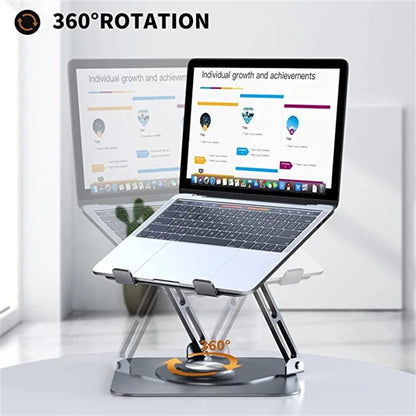 Rotating Laptop Stand Adjustable Height Angle Ergonomic Heat Dissipation 8634494714013-1