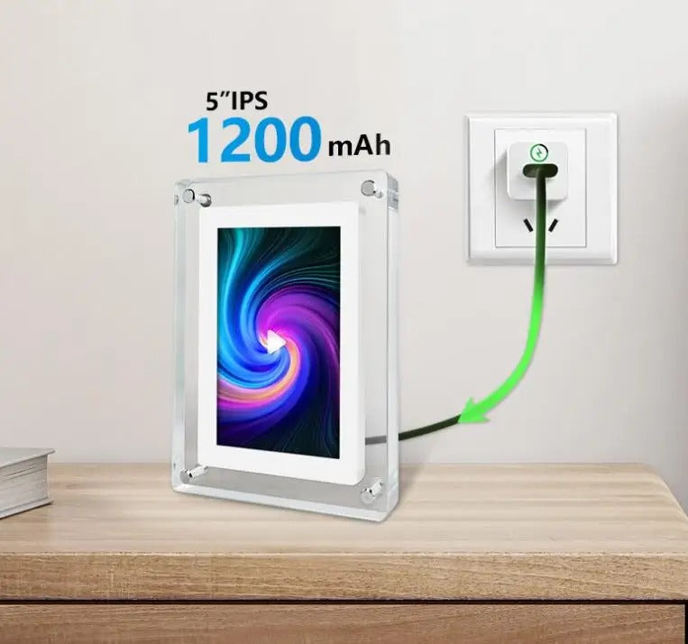 Electronic Photo Display Frame For Animated Picture And Memory Sharing 8552355201181-1