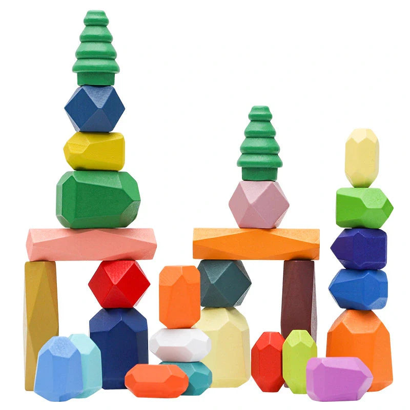 Wooden Color Balancing Stones for Toddlers’ Focus and Creativity 10799482732878-1
