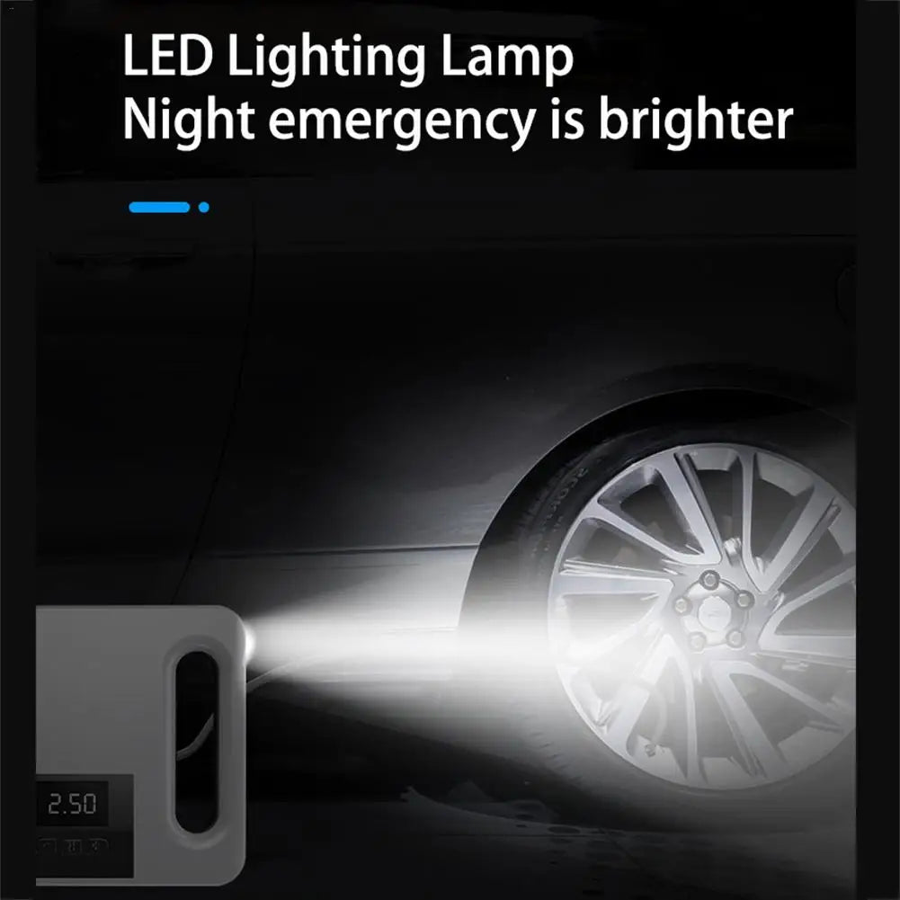 12V Mini Car Air Compressor Tire Inflatable Air Pump Portable Inflator Pump Electric Intelligent Car Tire Inflator 9019507146972-1