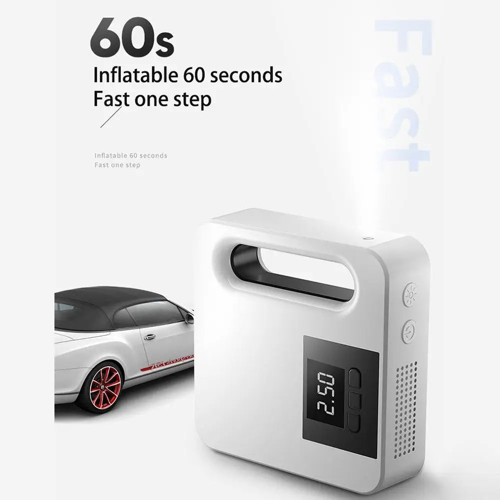 12V Mini Car Air Compressor Tire Inflatable Air Pump Portable Inflator Pump Electric Intelligent Car Tire Inflator 9019507146972-1