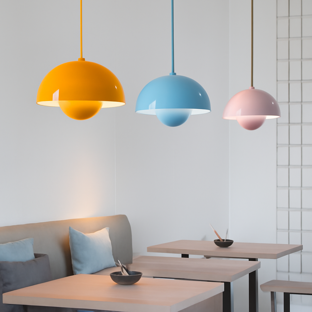 Scandinavian Style Half-Circle Chandelier – Multi-Colour LED Pendant Lighting Fixture 10215675724115-1