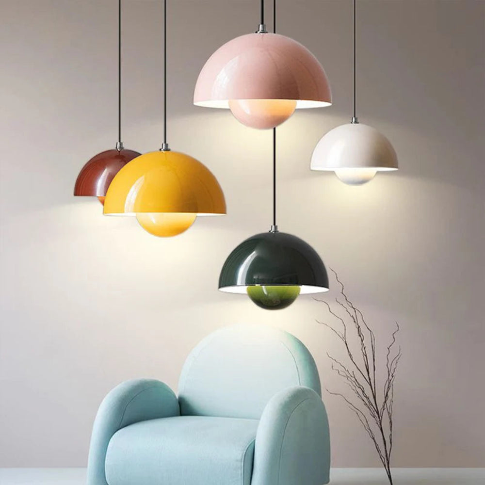 Scandinavian Style Half-Circle Chandelier – Multi-Colour LED Pendant Lighting Fixture 10215675724115-1