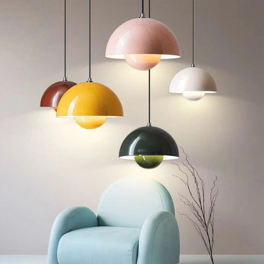 Scandinavian Style Half-Circle Chandelier – Multi-Colour LED Pendant Lighting Fixture 10215675724115-1