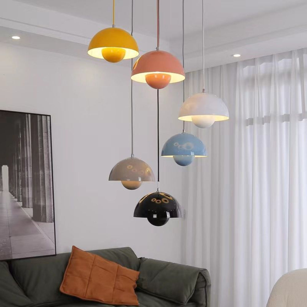 Scandinavian Style Half-Circle Chandelier – Multi-Colour LED Pendant Lighting Fixture 10215675724115-1