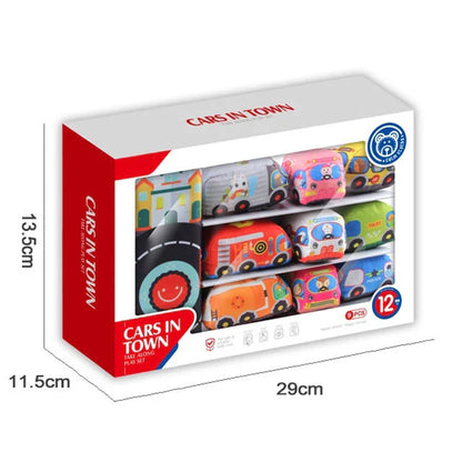 Soft Baby Toy Car Set with Colorful Safe Play Activity Mat 15080511439193-1