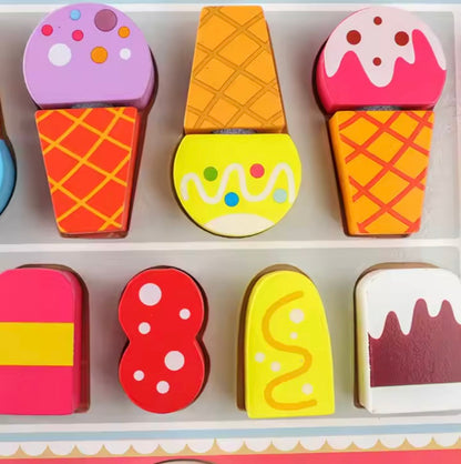 Wooden Ice Cream Shop Toy Set for Creative Toddler Play 9823971410254-1