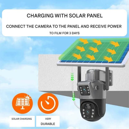 Solar 4K - Wireless Security Camera With Solar Panel & 360° All-Round View 10451910951176-1