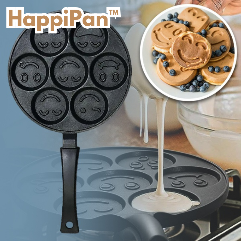 Nonstick Smiley Pancake Maker for Fun and Delicious Family Breakfasts 15101086040390-1