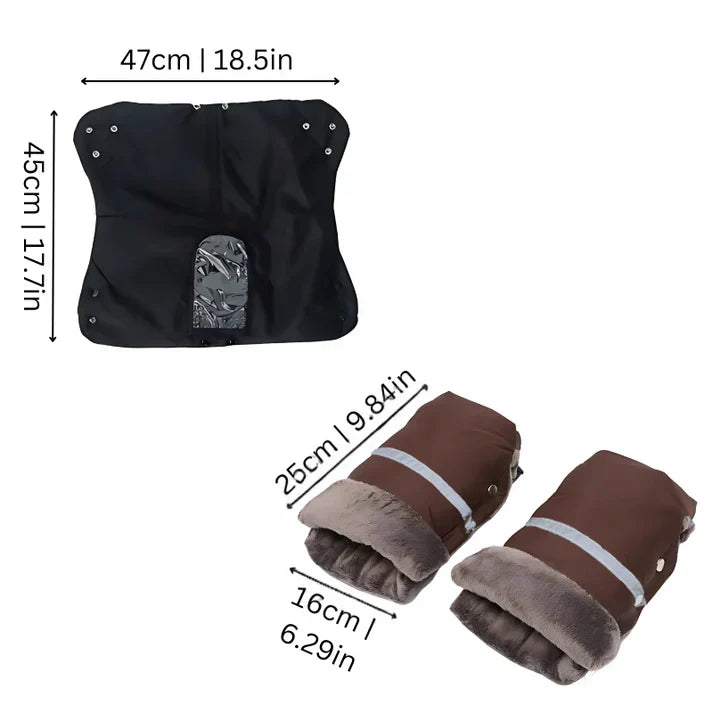 Stroller Hand Muff Waterproof Windproof Universal Warm Winter Mitten 14857127788870-1