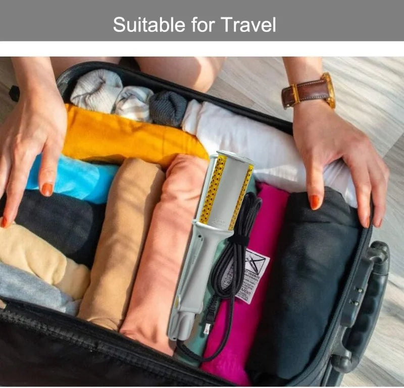 Max Rotating Hair Iron - 2 in 1 Hair Curler and Straightener