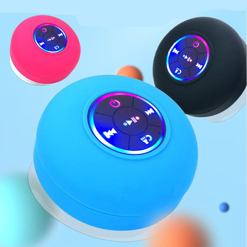 Waterproof Bluetooth Speaker With Suction Cup Delivers Clear Powerful Sound 14975580111174-1