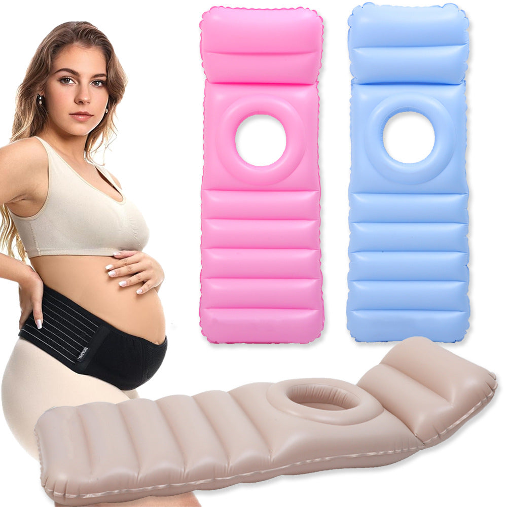 Inflatable Maternity Sleep Yoga Mat Supports Belly Back Comfortably 14924719489350-1