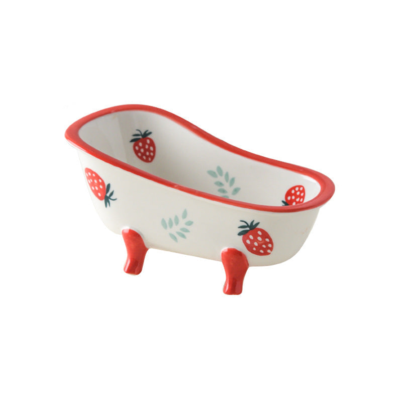 Vintage Ceramic Bathtub Bowl With Clawfoot Legs 11647634178316-1