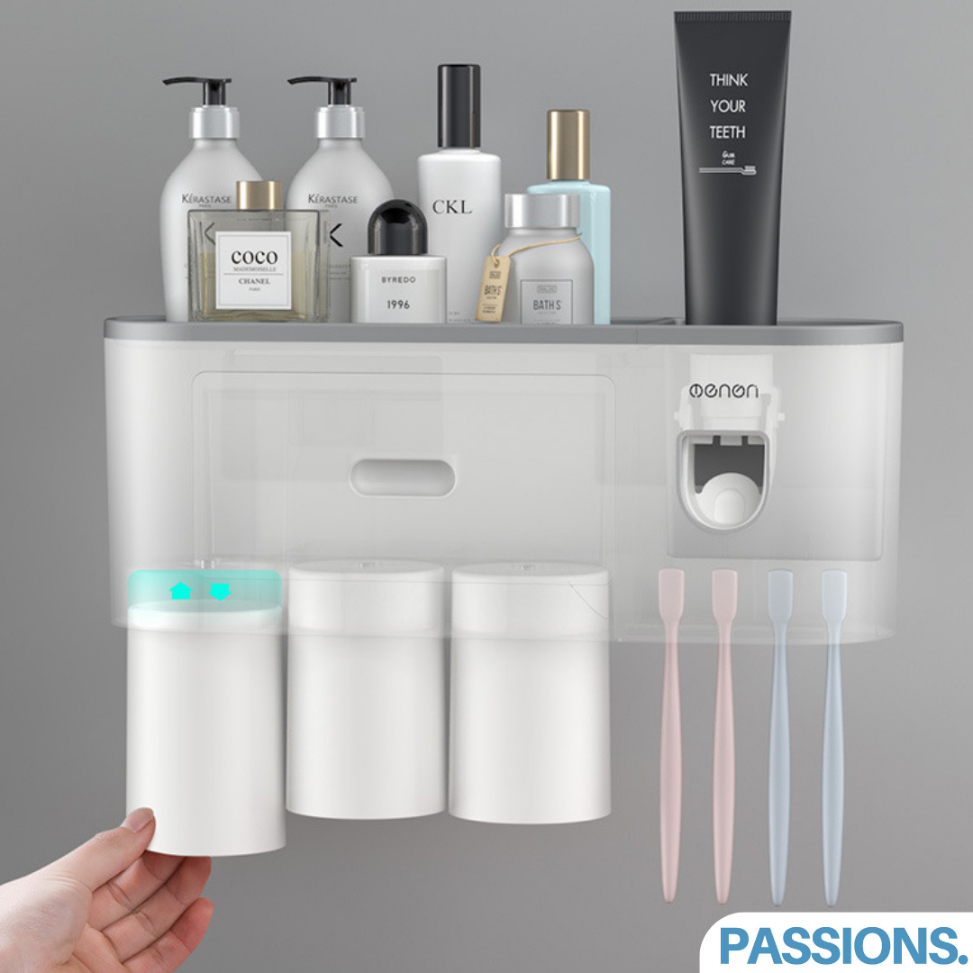 Wall Mounted Bathroom Organizer for Neat and Space Saving Storage 15051821056326-1