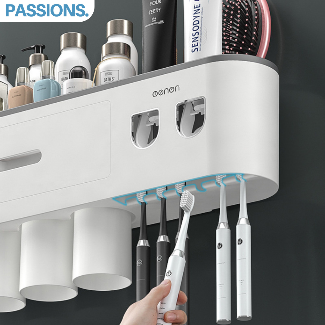 Wall Mounted Bathroom Organizer for Neat and Space Saving Storage 15051821056326-1