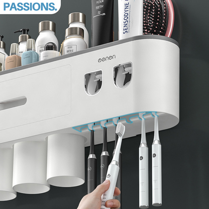 Wall Mounted Bathroom Organizer for Neat and Space Saving Storage 15051821056326-1