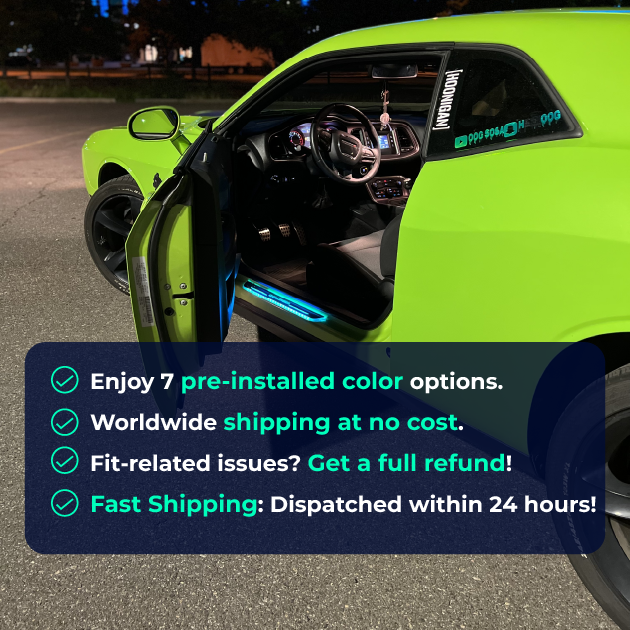 Led Door Sill Enhances Vehicle Entry Providing Bright Durable Illumination Features 8607153946866-1