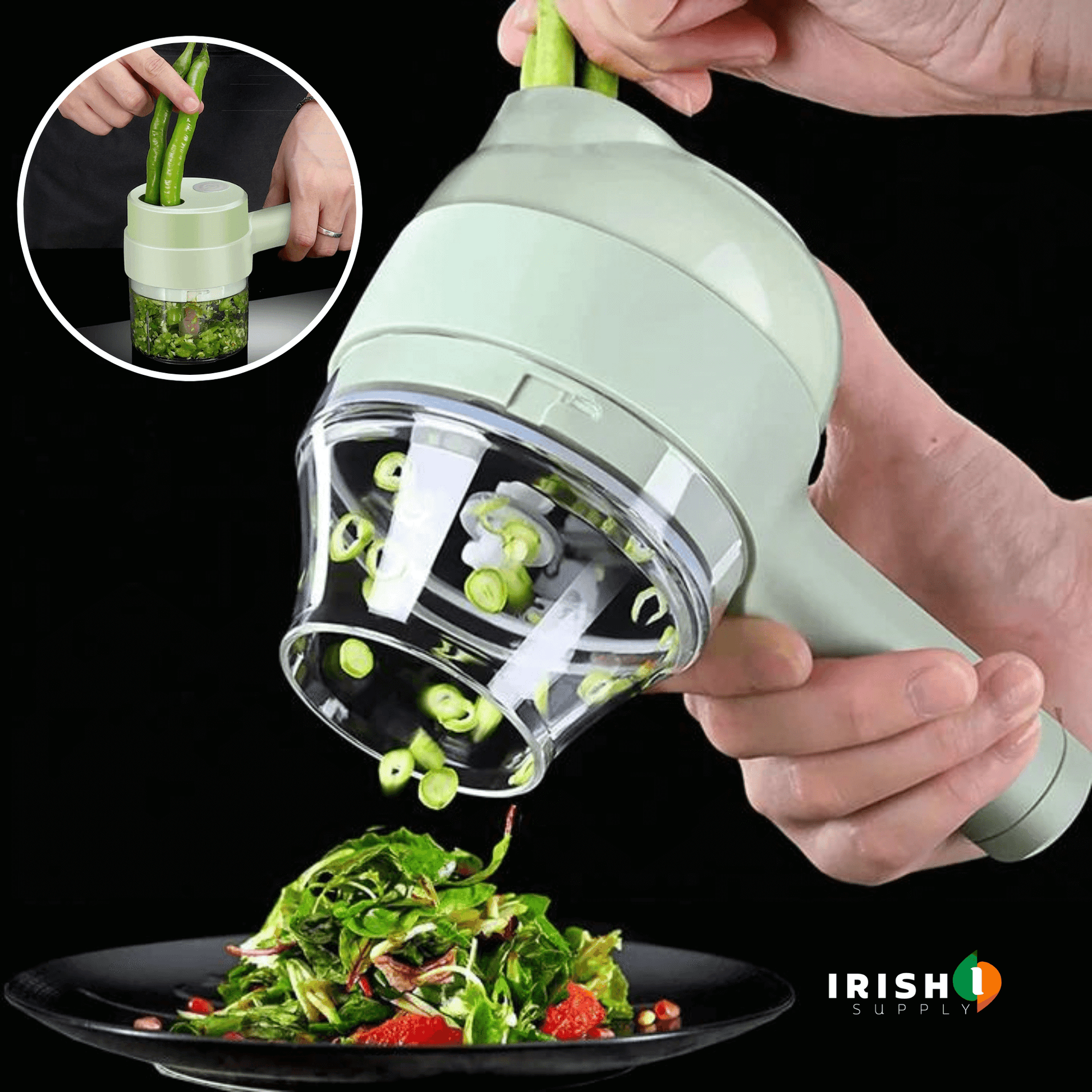Effortless 4-in-1 Wireless Vegetable Slicer Peeler Chopper 8602952434010-1