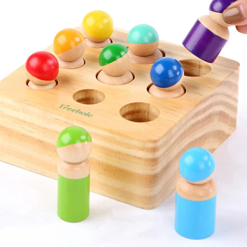 Wooden Number Learning Board Toy for Early Math and Color Skills 15121342464345-1