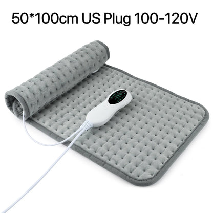 Electric Heating Pad – Adjustable 10-Level Temperature & 3-Timer Settings for Full-Body Relief 9680112419158-1