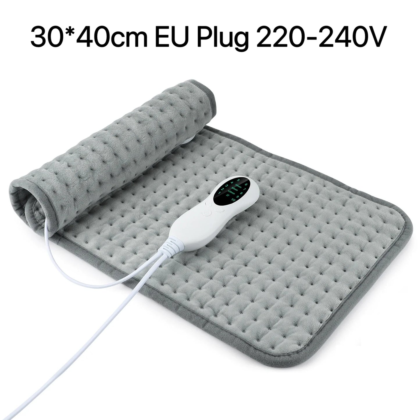 Electric Heating Pad – Adjustable 10-Level Temperature & 3-Timer Settings for Full-Body Relief 9680112419158-1