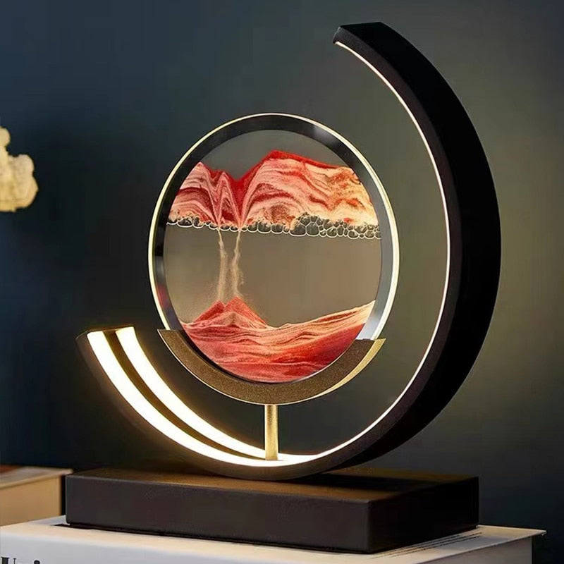 Dynamic Flowing Quicksand Table Lamp For Unique Decorative Home Lighting 9959377011021-1