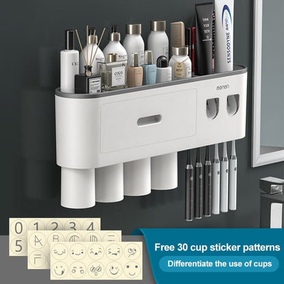 Wall Mounted Bathroom Organizer for Neat and Space Saving Storage 15051821056326-1