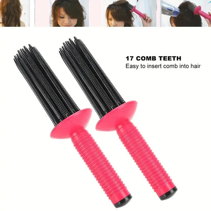 Professional Round Hair Brush For Fluffy Curls And Hairstyling 9967663939930-1