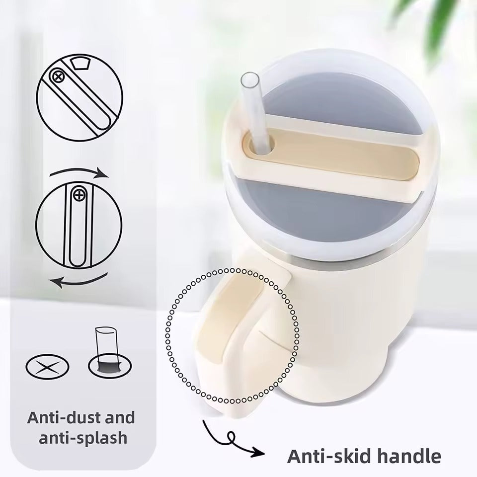 Vacuum Insulated Stainless Steel Travel Tumbler 40Oz Rotating Lid 8624992845981-1