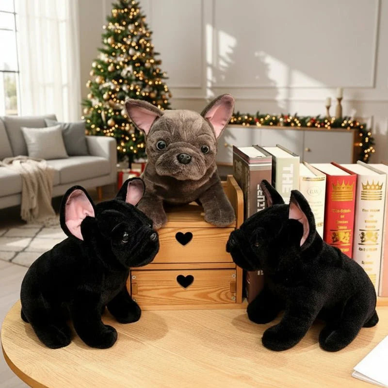 Bulldofy – Realistic Bulldog Plush Toy (28 Cm) In Black & Gray For Children And Animal Lovers 10594109882632-1