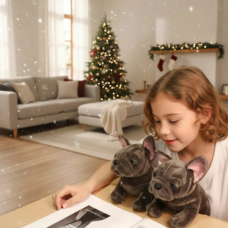 Bulldofy – Realistic Bulldog Plush Toy (28 Cm) In Black & Gray For Children And Animal Lovers 10594109882632-1