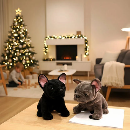 Bulldofy – Realistic Bulldog Plush Toy (28 Cm) In Black & Gray For Children And Animal Lovers 10594109882632-1