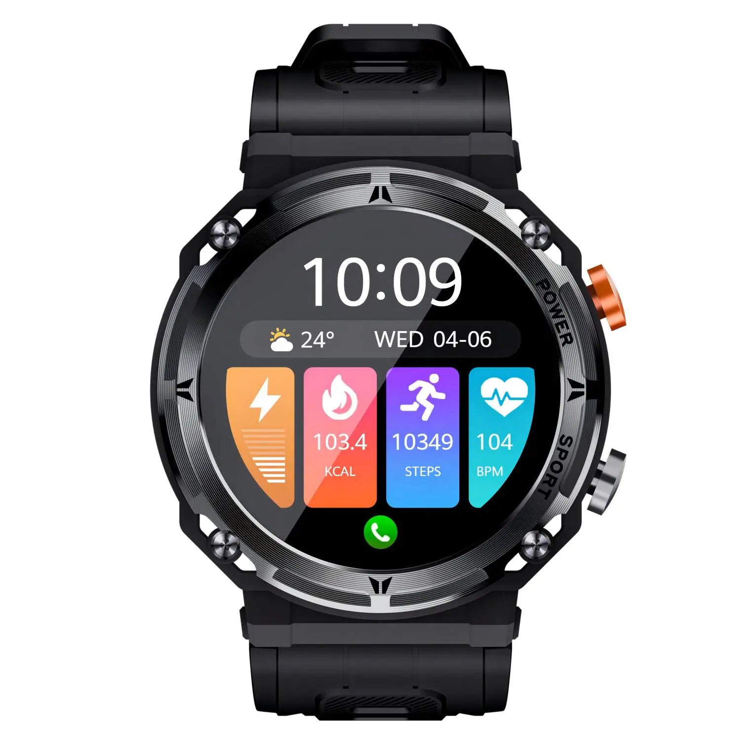 Smart Watch 1.39" Fitness Trackers With Sleep Monitor,1ATM Deep Waterproof,Long battery life,for iPhone and Android 8920342429916-1